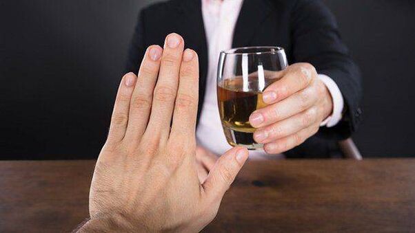 Ablehnung von Alkohol